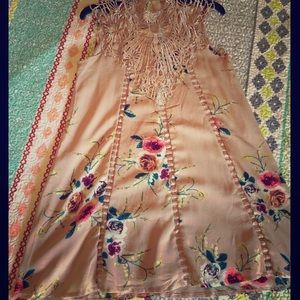 Dokotoo floral summer beach chiffon dress size S